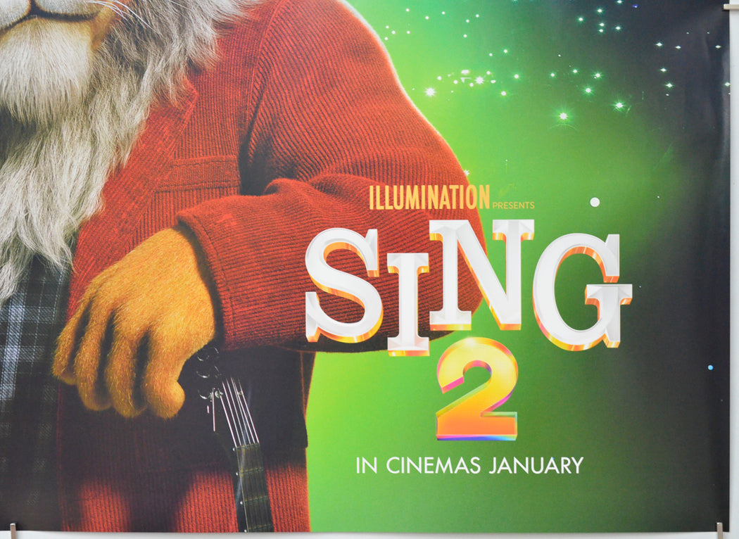 SING 2 (Bottom Right) Cinema Quad Movie Poster 