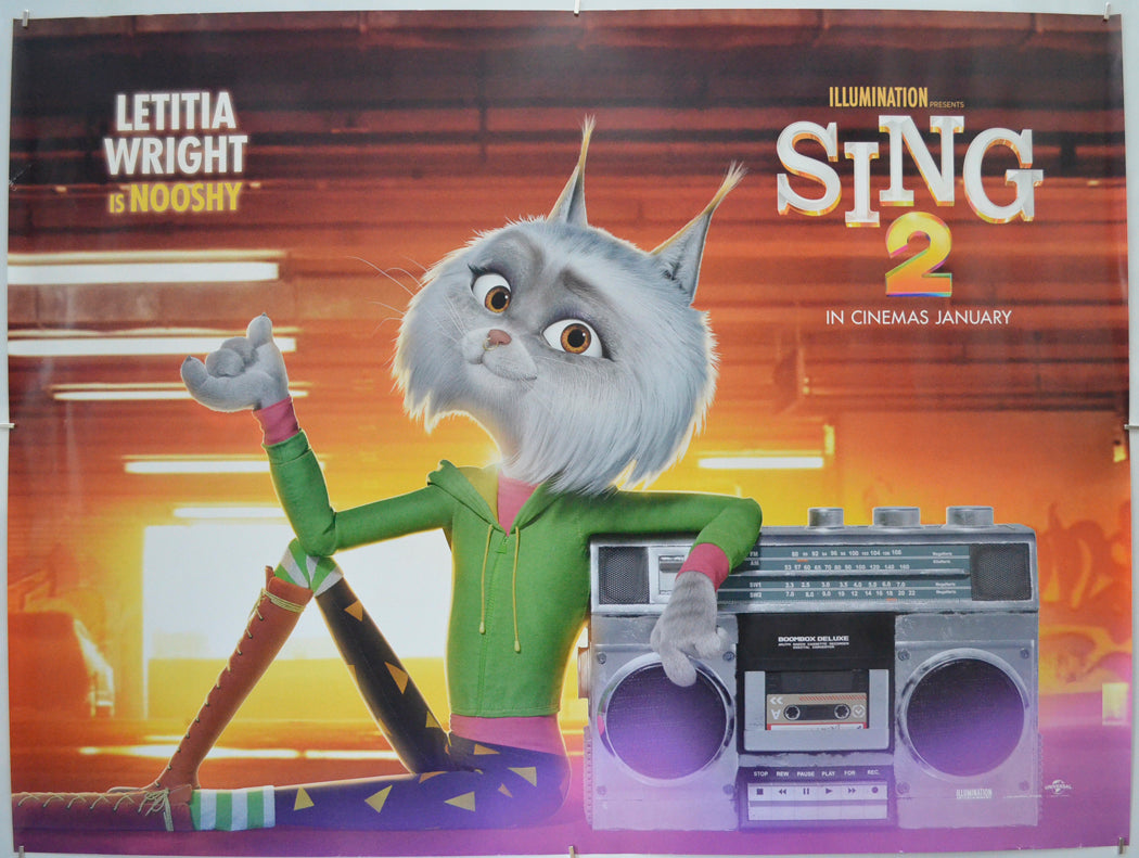 Sing 2 (Nooshy Version) Original Quad Poster - Film Poster - Movie Poster