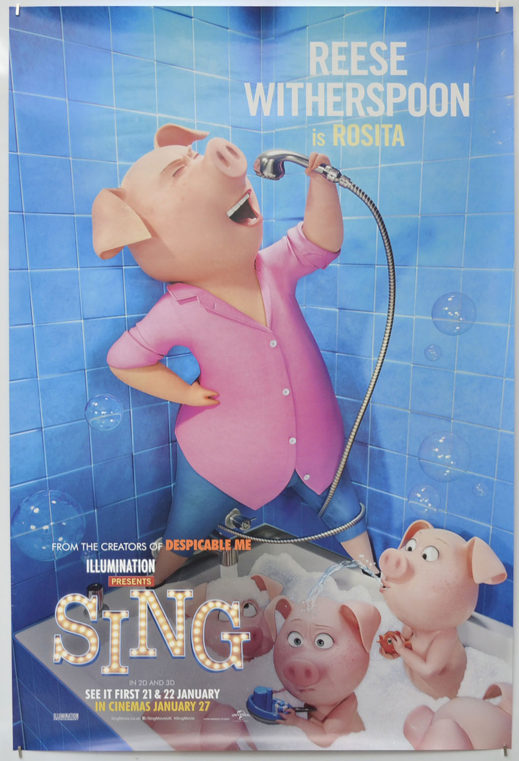 Sing (Rosita Version) Original One Sheet Poster - Film Poster - Movie Poster