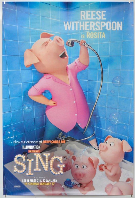 Sing (Rosita Version) Original One Sheet Poster - Film Poster - Movie Poster