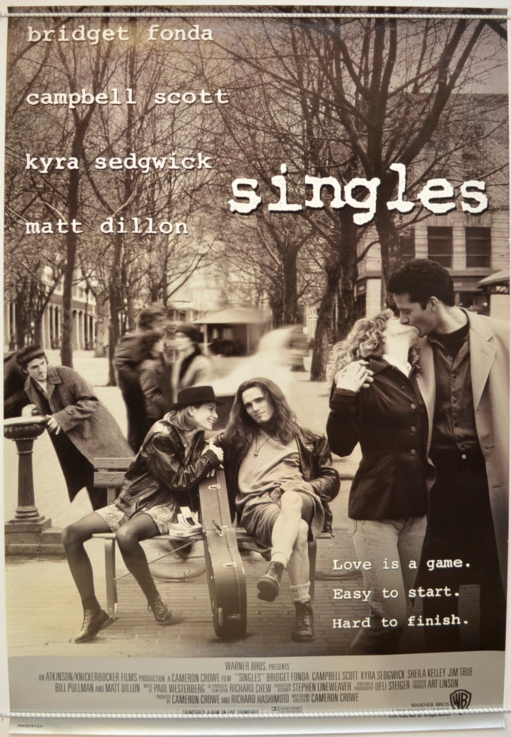 Singles  Original One Sheet Poster - Film Poster - Movie Poster 