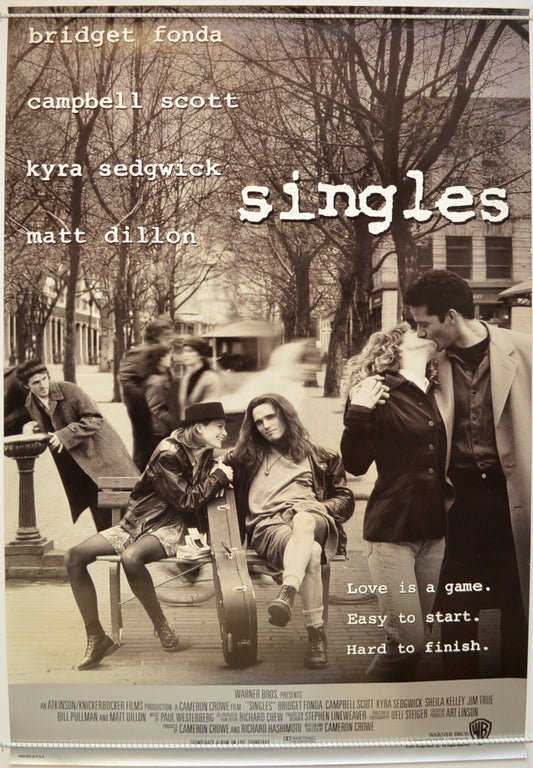 Singles  Original One Sheet Poster - Film Poster - Movie Poster 