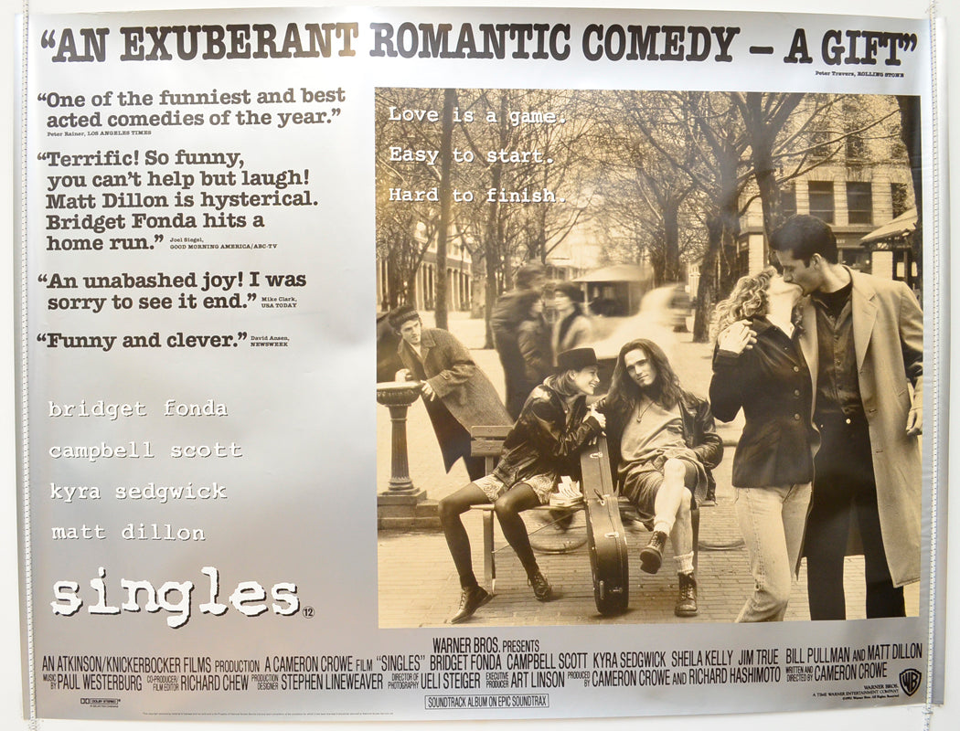 Singles  Original British Quad Poster - Film Poster - Movie Poster 