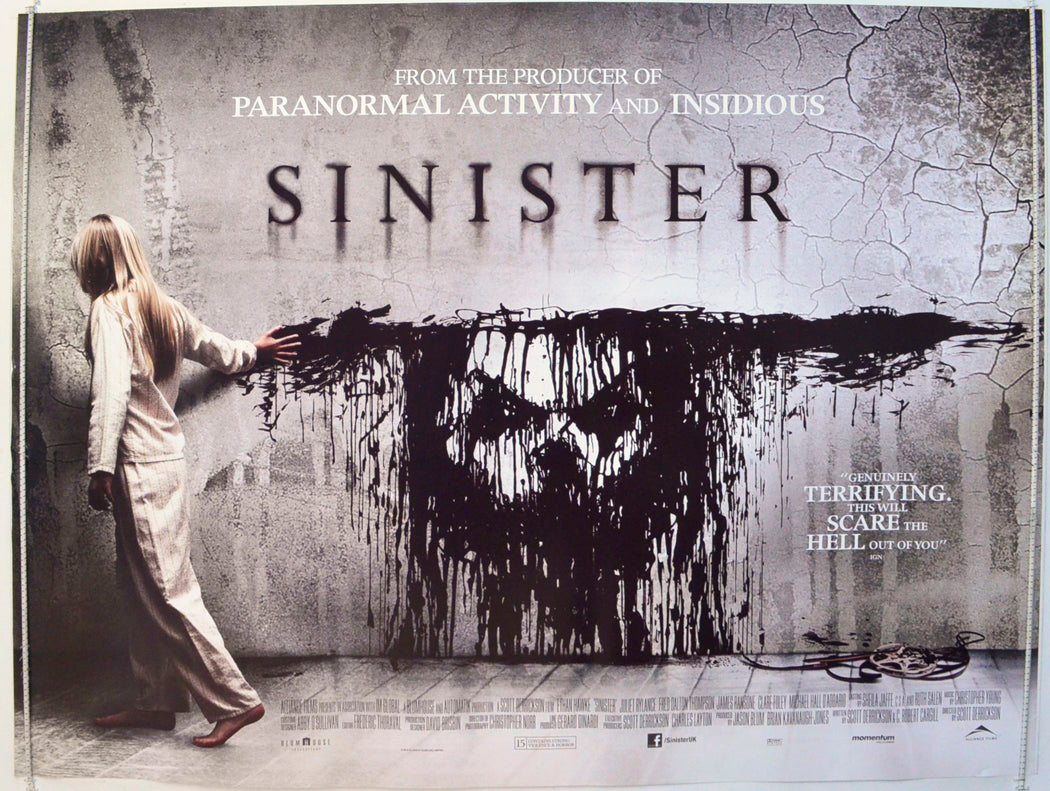 Sinister Original British Quad Poster - Film Poster - Movie Poster 