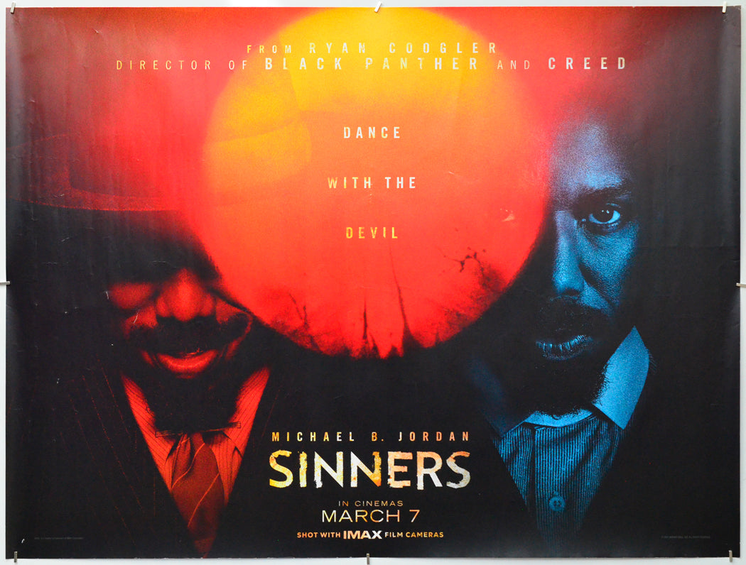Sinners - Original Quad Poster - Film Poster - Movie Poster