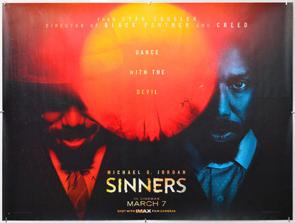 Sinners - Original Quad Poster - Film Poster - Movie Poster