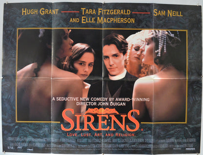 Sirens Original Quad Poster - Film Poster - Movie Poster  