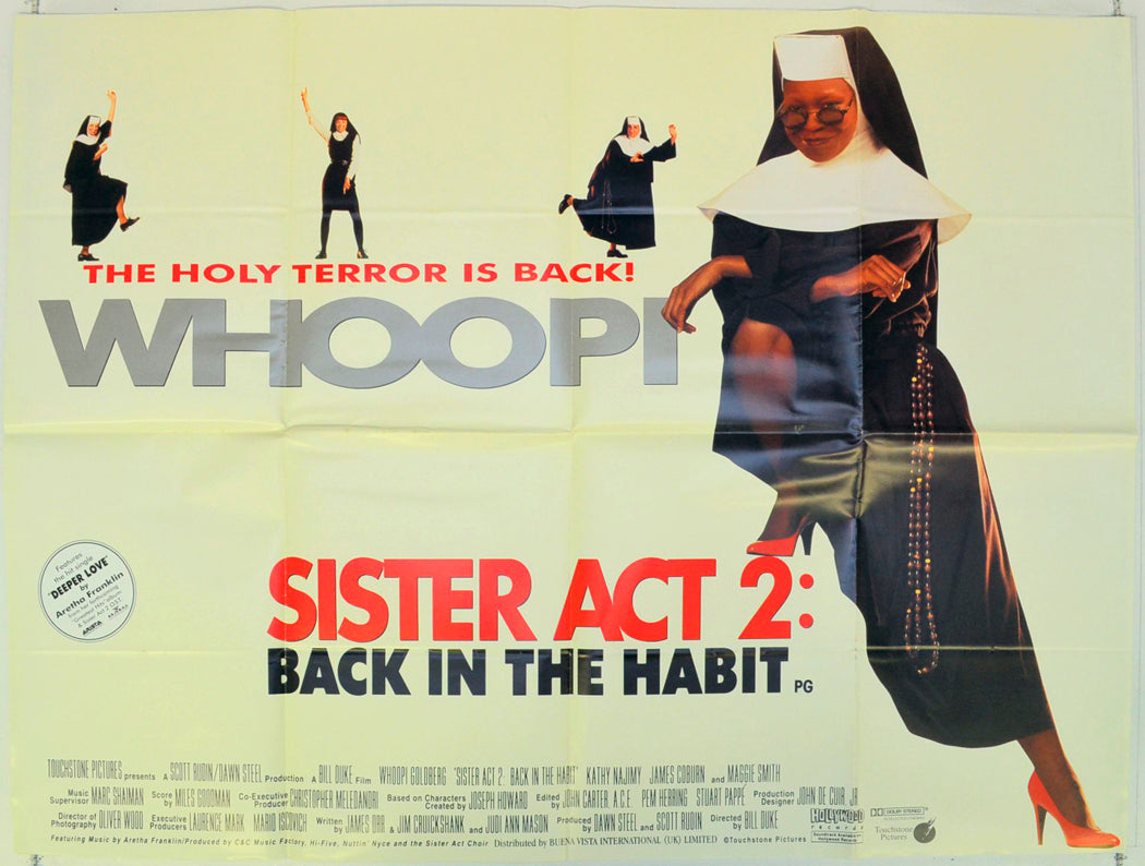 Sister Act 2 Original British Quad Poster - Film Poster - Movie Poster 