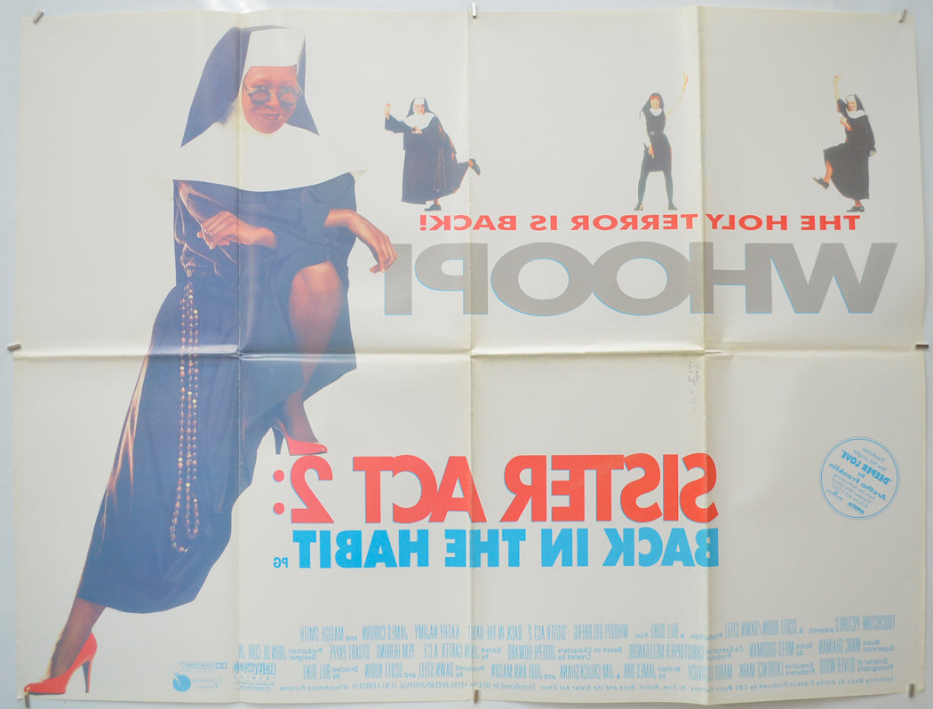 SISTER ACT 2 : BACK IN THE HABBIT (Back) Cinema Quad Movie Poster 