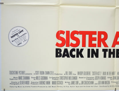 SISTER ACT 2 : BACK IN THE HABBIT (Bottom Left) Cinema Quad Movie Poster 