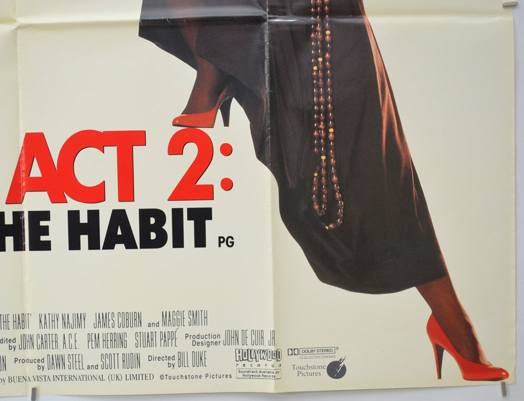 SISTER ACT 2 : BACK IN THE HABBIT (Bottom Right) Cinema Quad Movie Poster 