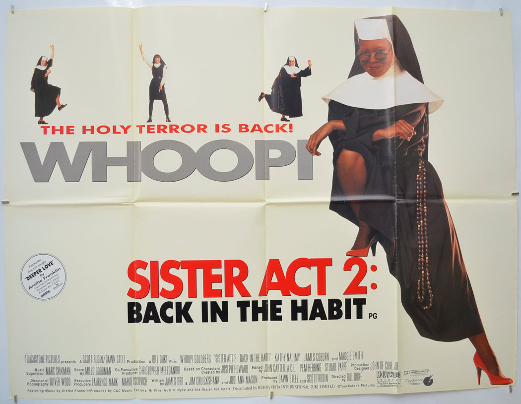 Sister Act 2 : Back In The Habbit Original Quad Poster - Film Poster - Movie Poster  