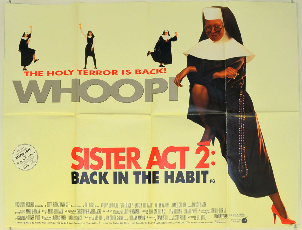 Sister Act 2 Original British Quad Poster - Film Poster - Movie Poster 