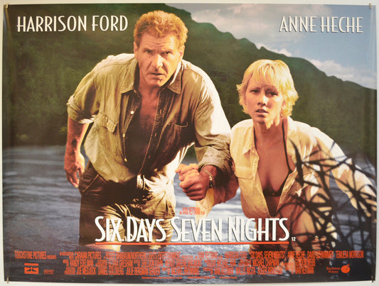 Six Days Seven Nights  Original Quad Poster - Film Poster - Movie Poster