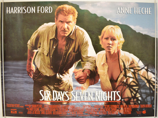 Six Days Seven Nights  Original Quad Poster - Film Poster - Movie Poster 