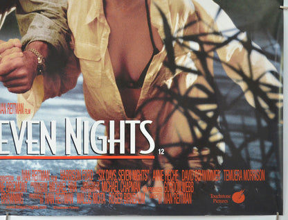 SIX DAYS SEVEN NIGHTS (Bottom Right) Cinema Quad Movie Poster 