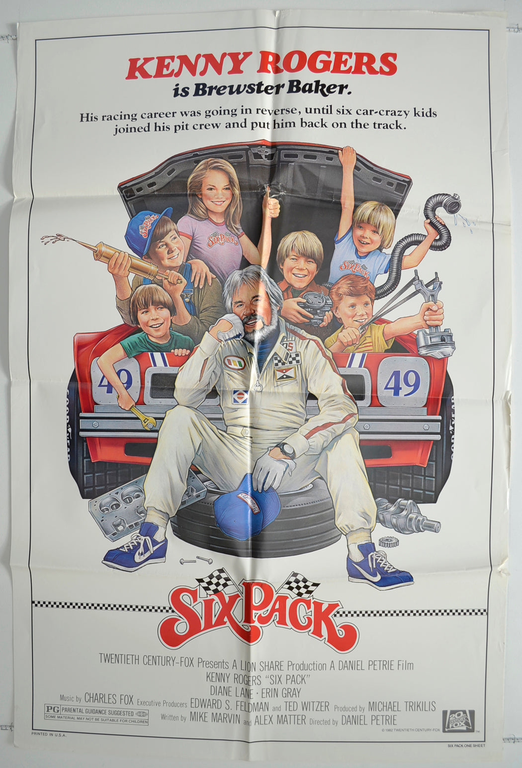 Six Pack  Original One Sheet Poster - Film Poster - Movie Poster 