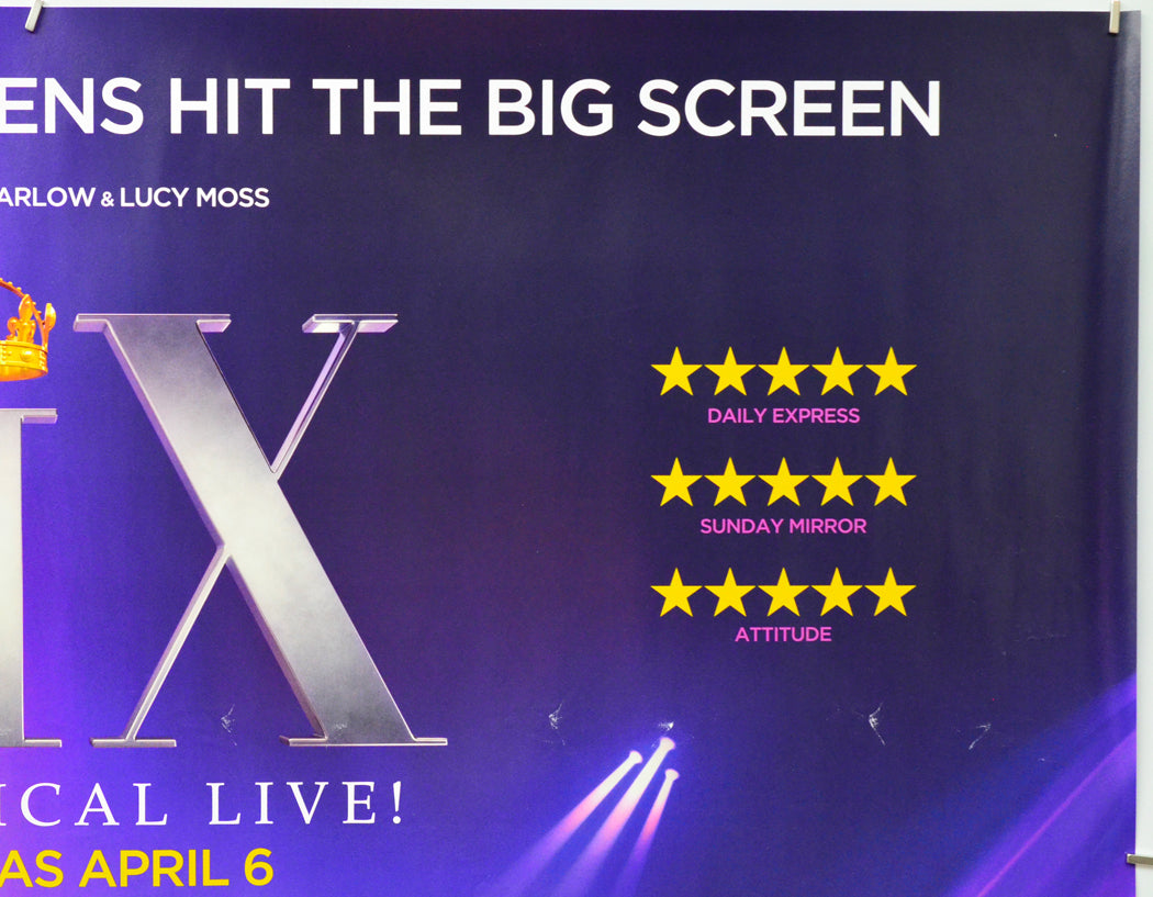 Six the Musical Live (Top Right) Cinema Quad Movie Poster 