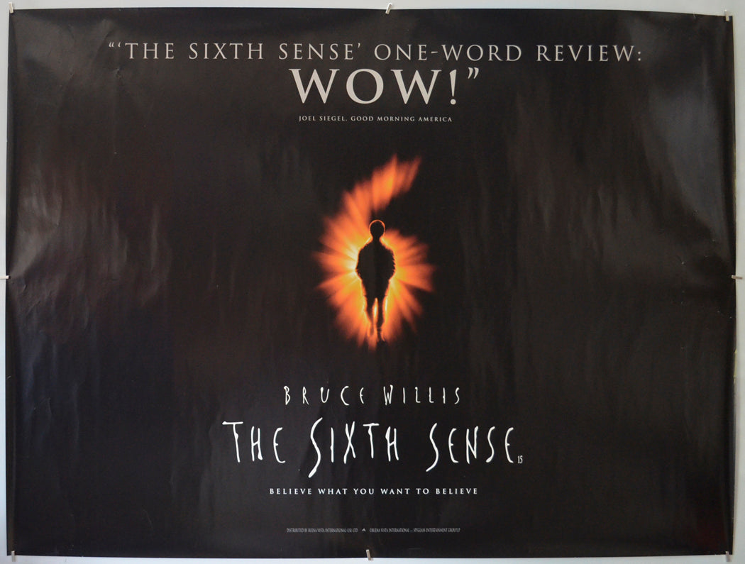 The Sixth Sense (Teaser / Advance Version)  Original Quad Poster - Film Poster - Movie Poster  