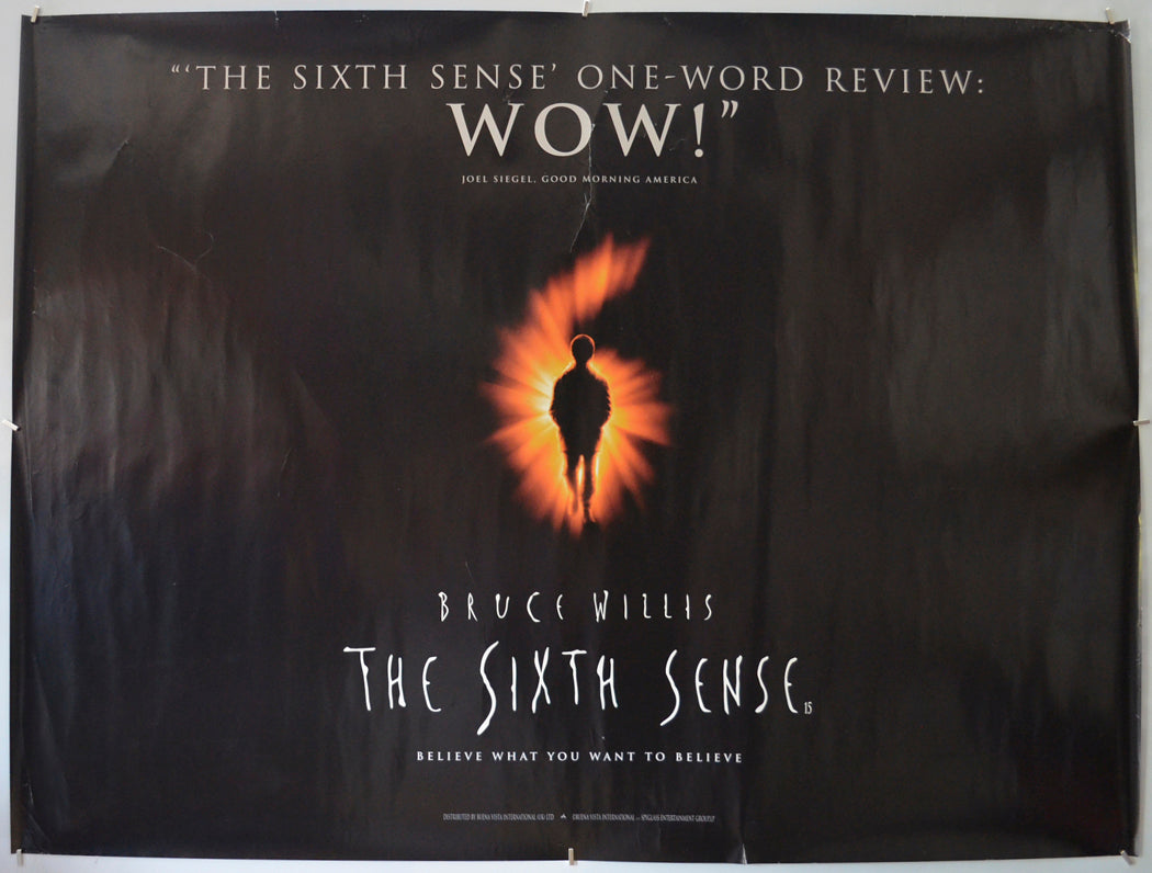 The Sixth Sense (Teaser / Advance Version)  Original Quad Poster - Film Poster - Movie Poster  