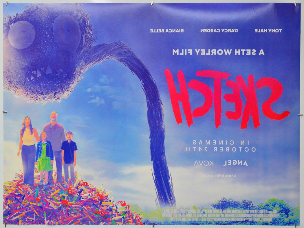 Sketch (Back) Cinema Quad Movie Poster 