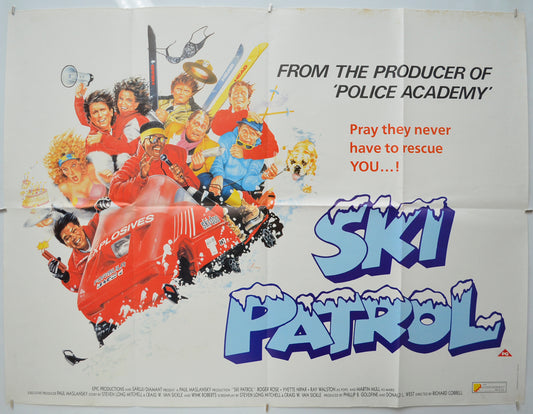 Ski Patrol Original Quad Poster - Film Poster - Movie Poster