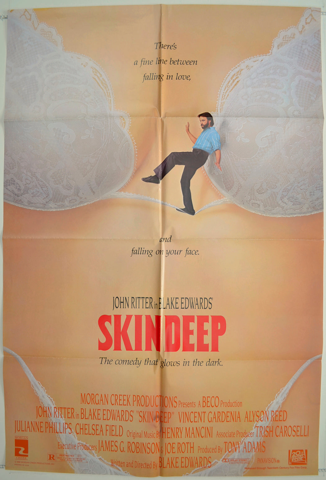 Skin Deep  Original One Sheet Poster - Film Poster - Movie Poster 