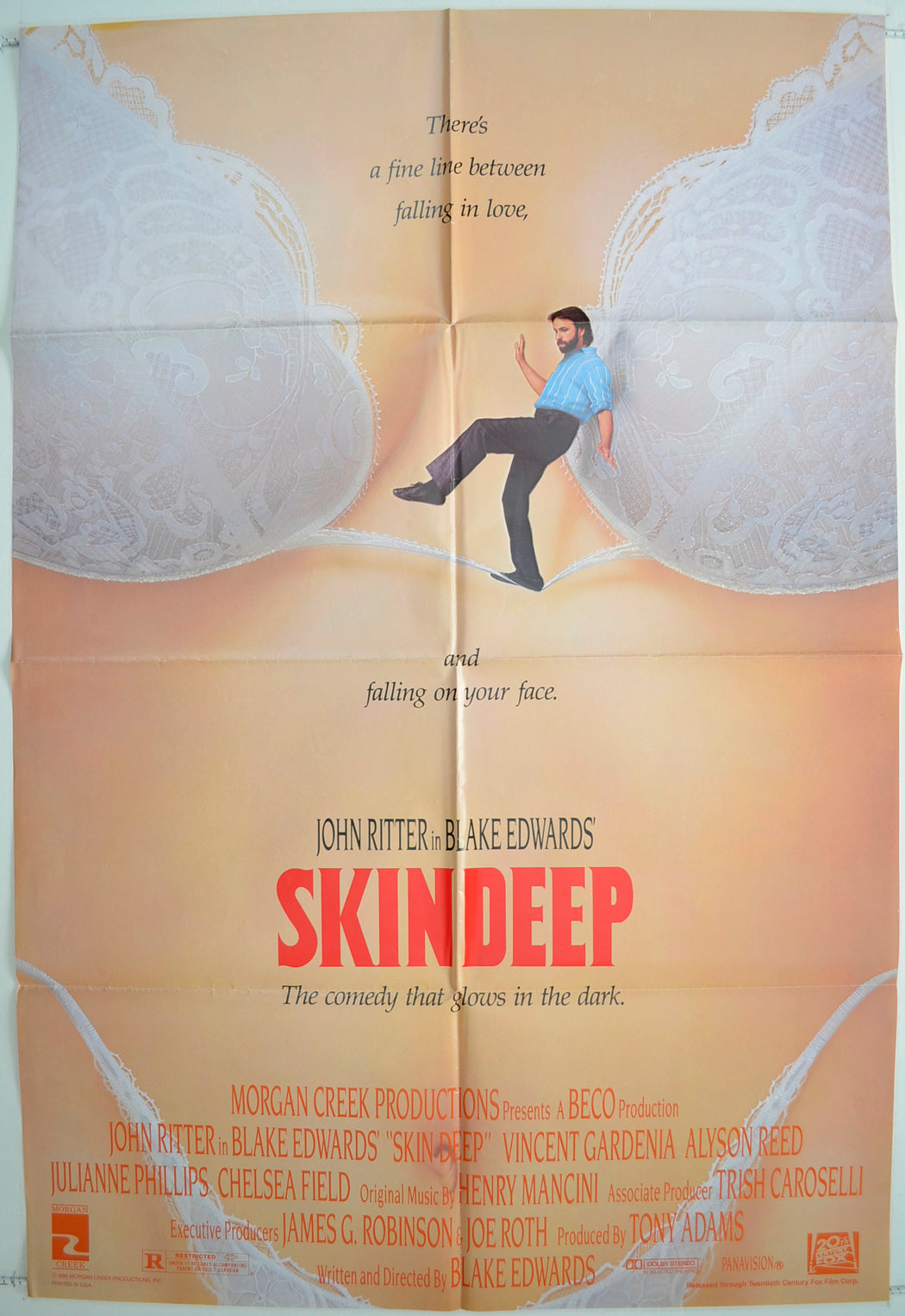 Skin Deep  Original One Sheet Poster - Film Poster - Movie Poster 