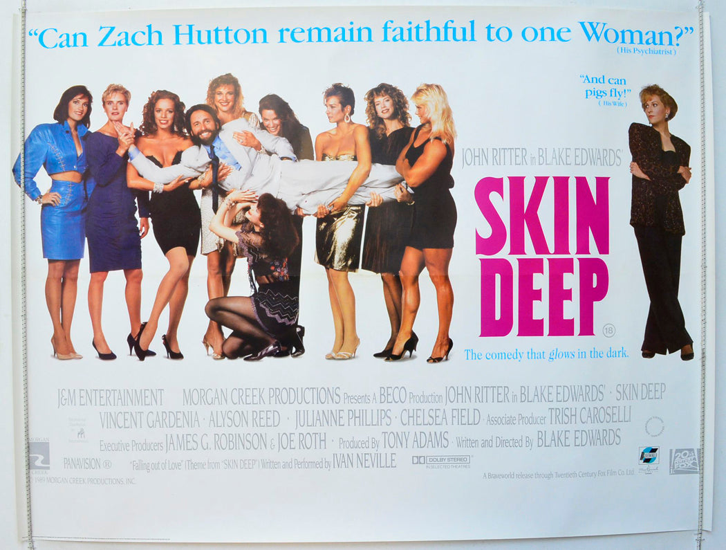 Skin Deep  Original British Quad Poster - Film Poster - Movie Poster