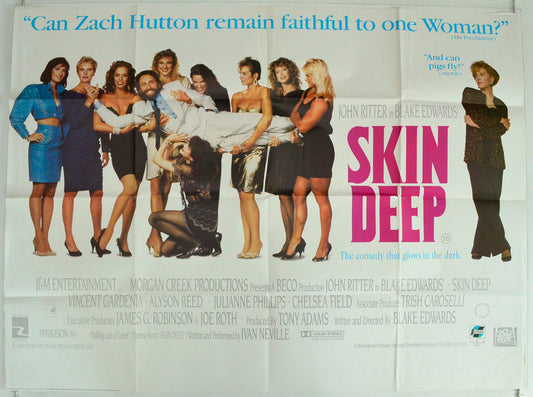 Skin Deep Original British Quad Poster - Film Poster - Movie Poster 