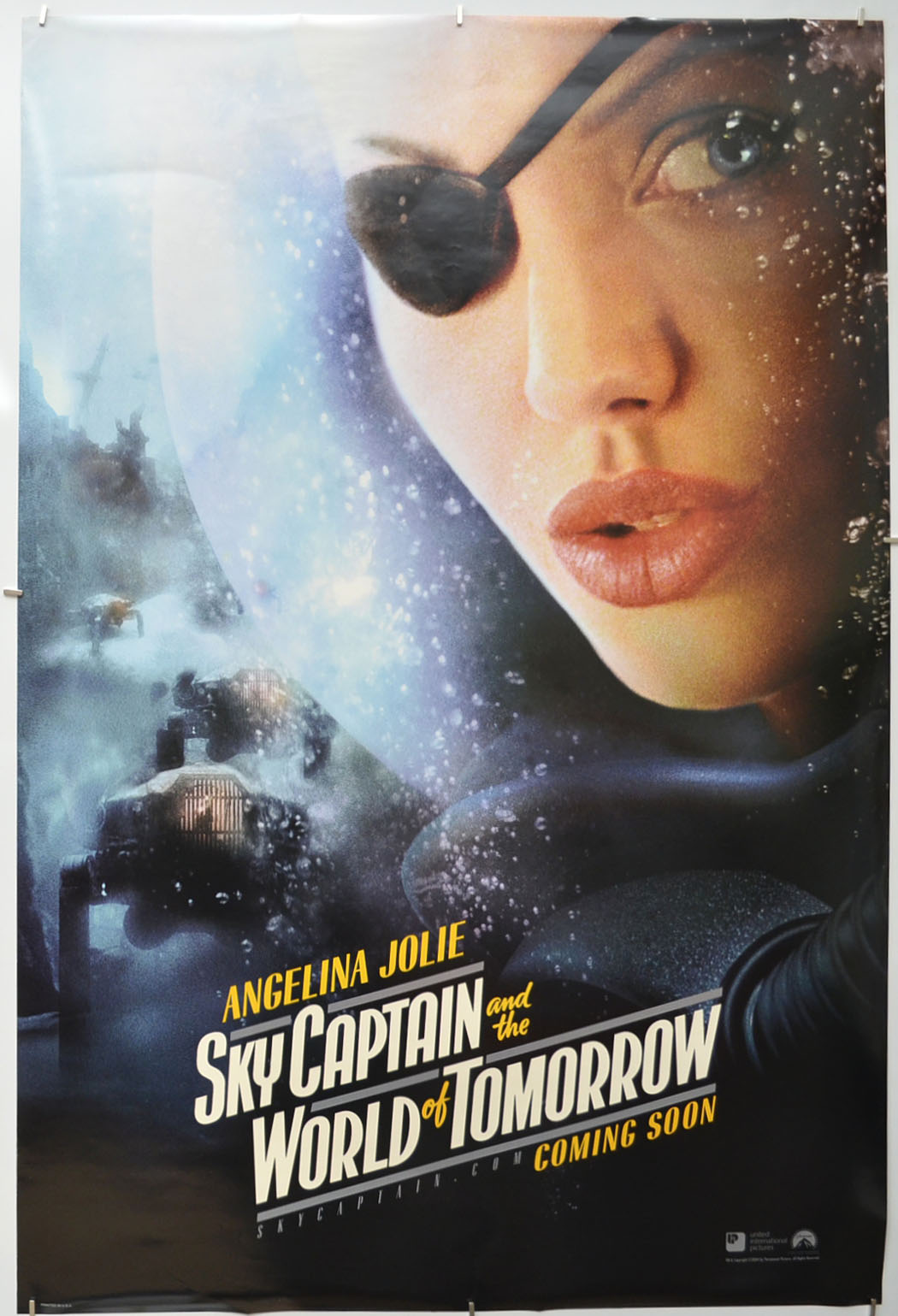 Sky Captain And The World Of Tomorrow (Angelina Jolie Teaser Version)  Original One Sheet Poster - Film Poster - Movie Poster