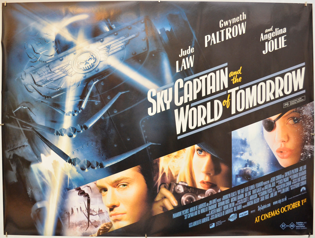 Sky Captain And The World Of Tomorrow  Original Quad Poster - Film Poster - Movie Poster