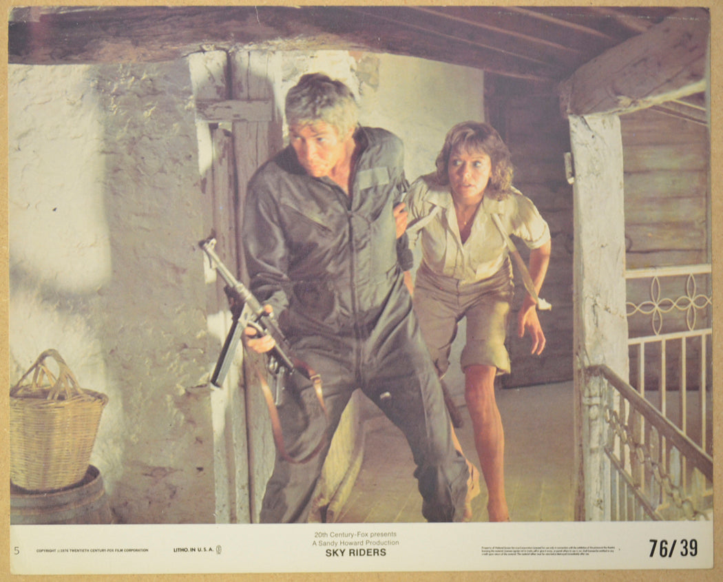 SKY RIDERS (Card 5) Cinema Colour FOH Stills / Lobby Cards 