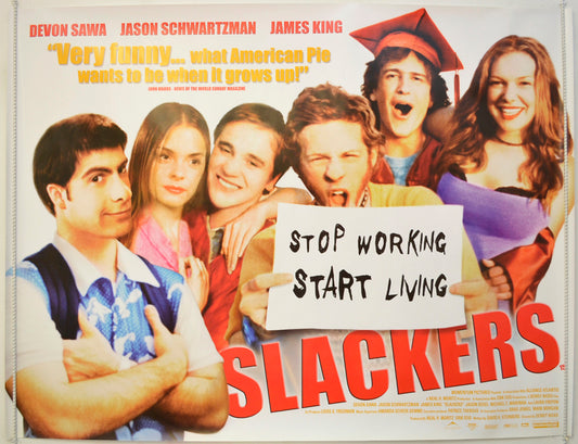 Slackers   Original Quad Poster - Film Poster - Movie Poster 