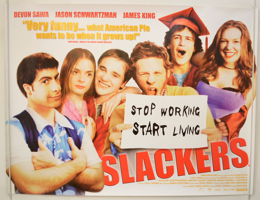 Slackers  Original Quad Poster - Film Poster - Movie Poster