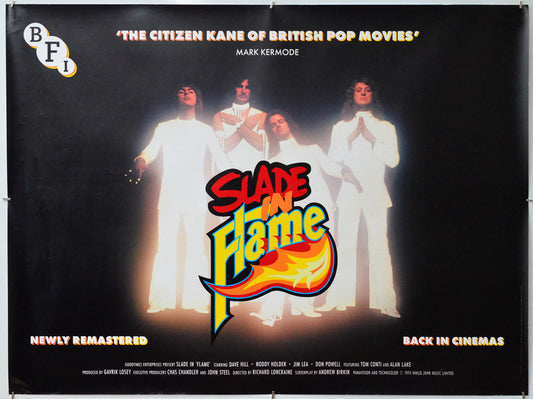 Slade in Flame - Original Quad Poster - Film Poster - Movie Poster