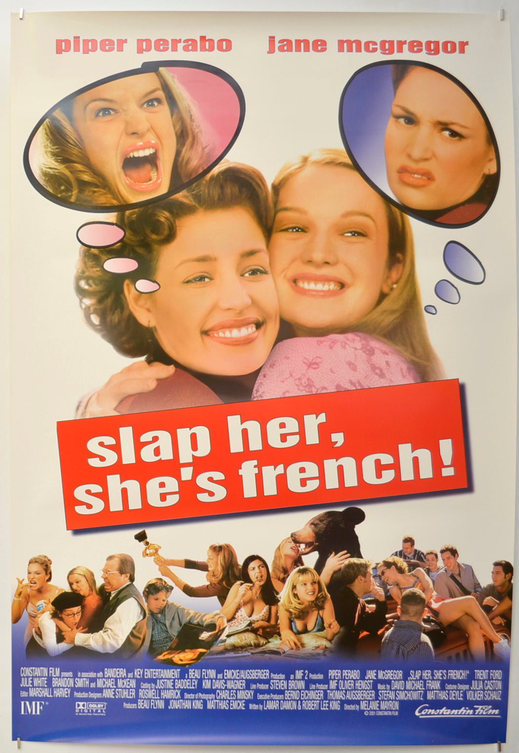 Slap Her, She's French Original One Sheet Poster - Film Poster - Movie Poster  