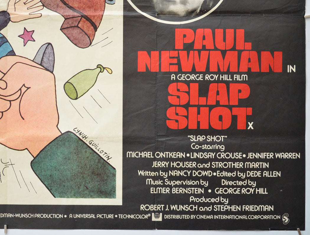 SLAP SHOT (Bottom Right) Cinema Quad Movie Poster 