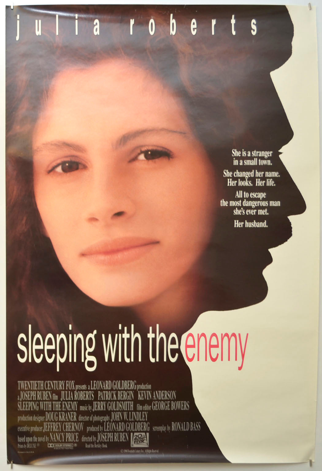 Sleeping With The Enemy Original One Sheet Poster - Film Poster - Movie Poster