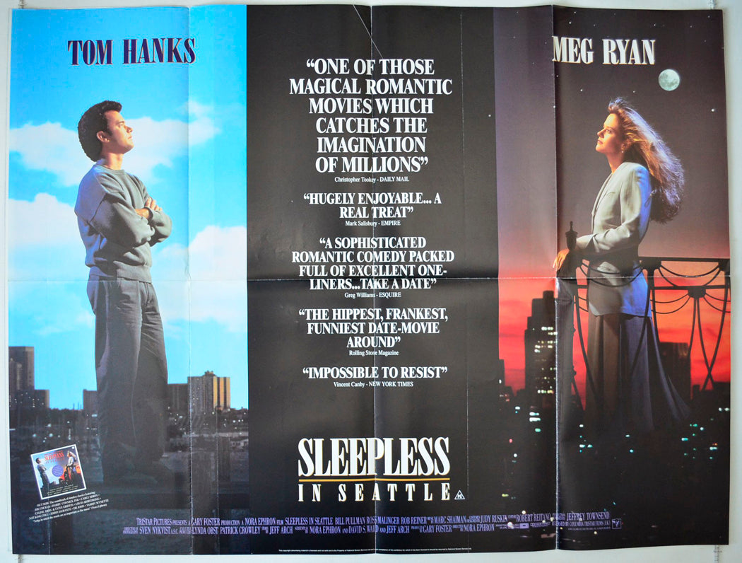 Sleepless In Seattle Original British Quad Poster - Movie Poster