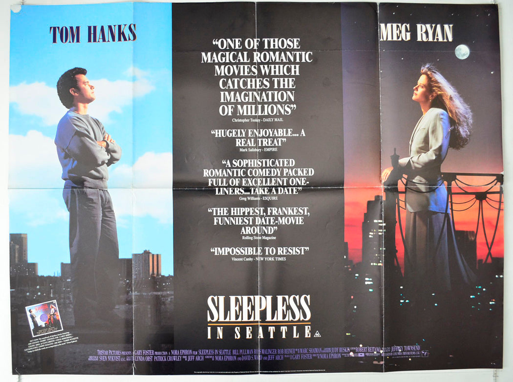 Sleepless In Seattle Original British Quad Poster - Movie Poster