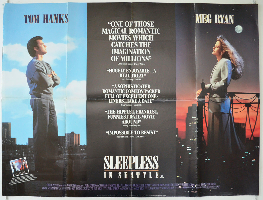 Sleepless In Seattle Original Quad Poster - Film Poster - Movie Poster  