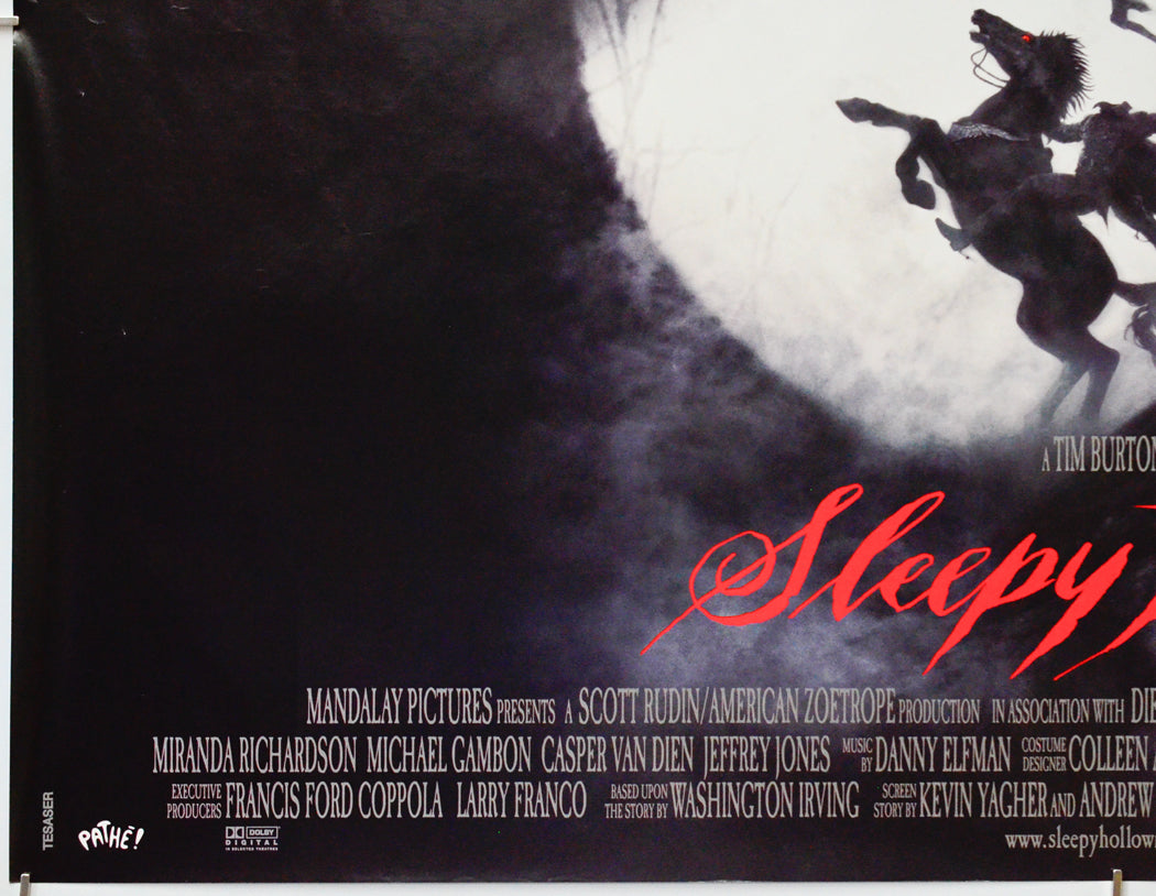 Sleepy Hollow (Bottom Left) Cinema Quad Movie Poster 