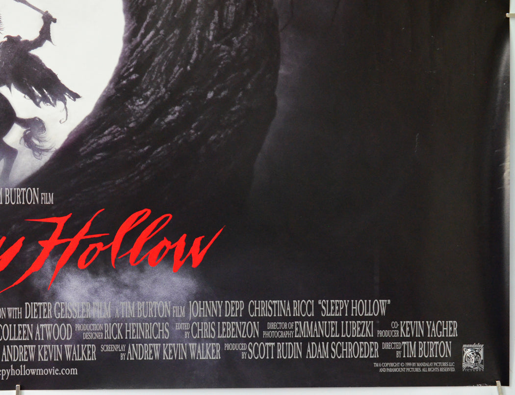 Sleepy Hollow (Bottom Right) Cinema Quad Movie Poster 