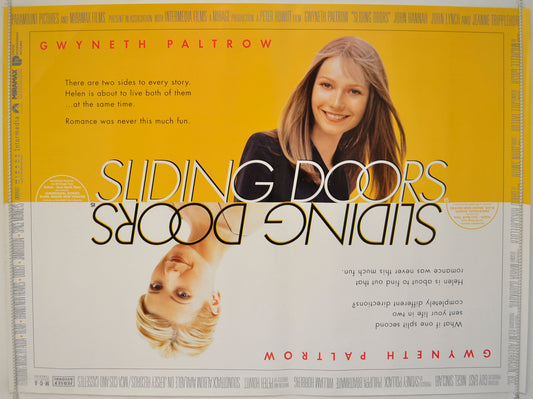 Sliding Doors  Original Quad Poster - Film Poster - Movie Poster 