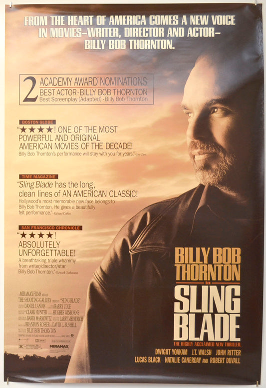 Sling Blade (Reviews Version) Original One Sheet Poster - Film Poster - Movie Poster