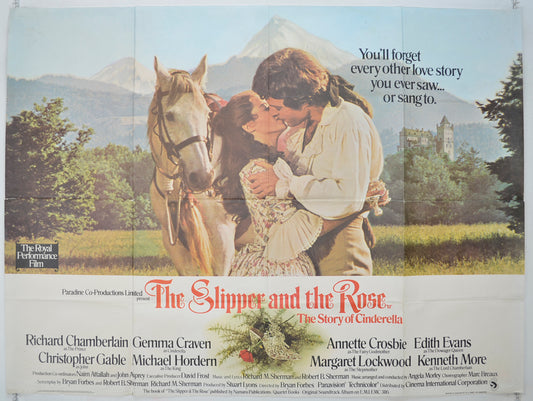 The Slipper And The Rose  Original Quad Poster - Film Poster - Movie Poster