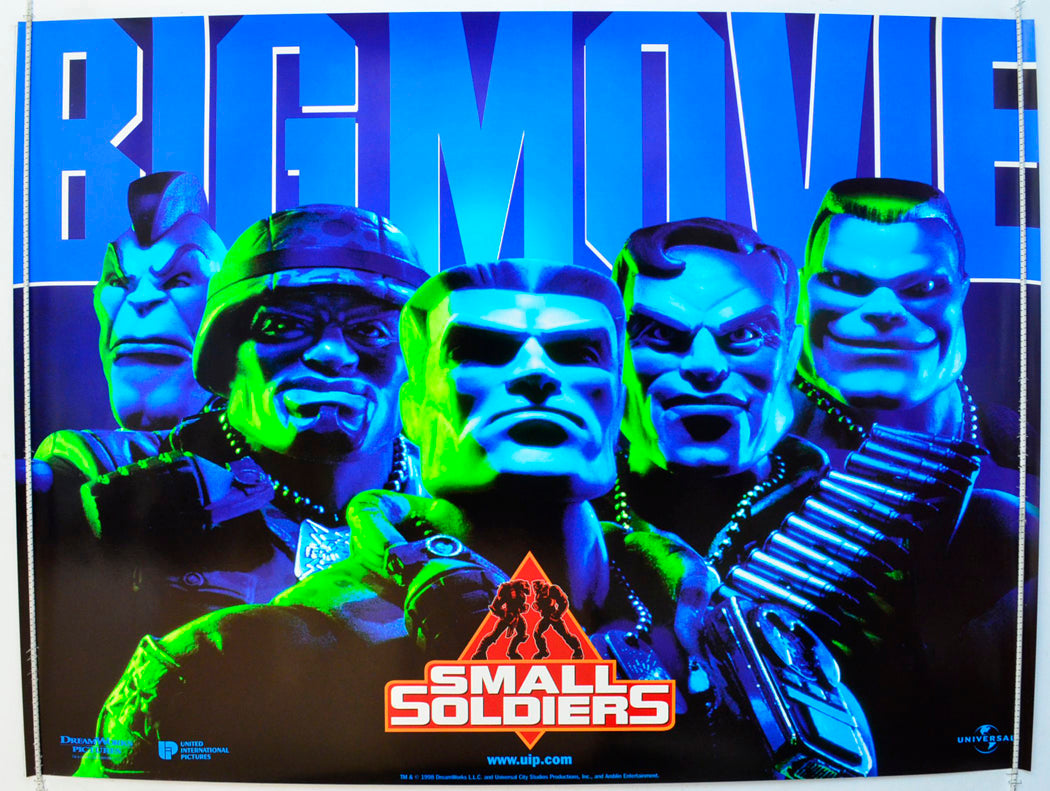 Small Soldiers   (Teaser / Advance Version 2) Original British Quad Poster - Film Poster - Movie Poster