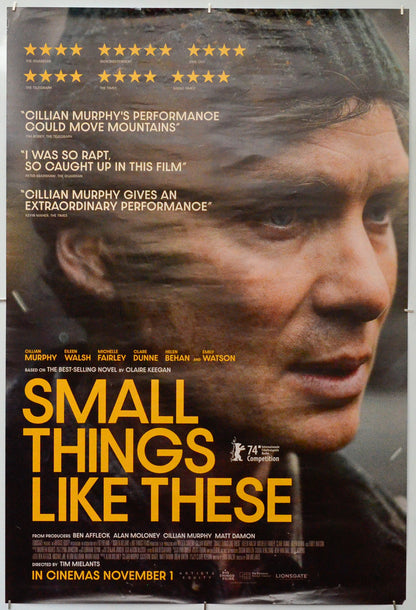 Small Things Like These - Original One Sheet Poster - Film Poster - Movie Poster 