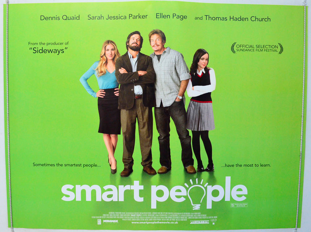 Smart People Original British Quad Poster - Film Poster - Movie Poster 